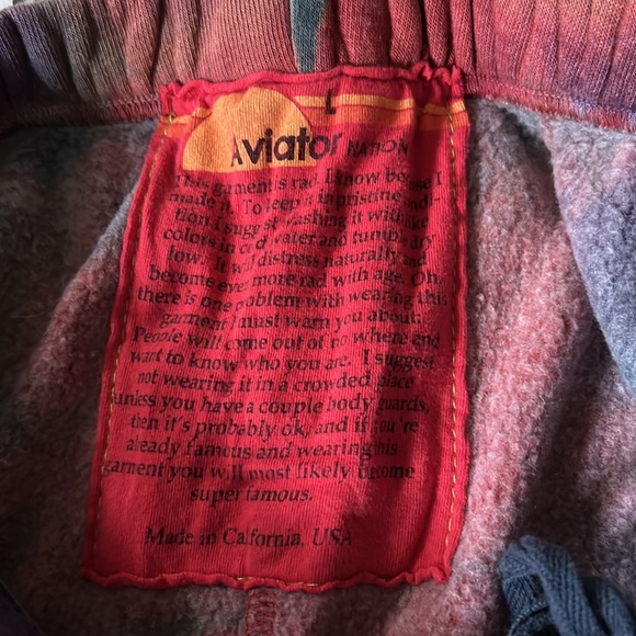 Aviator Nation tie dye sweatpants sz L - Picture 5 of 7